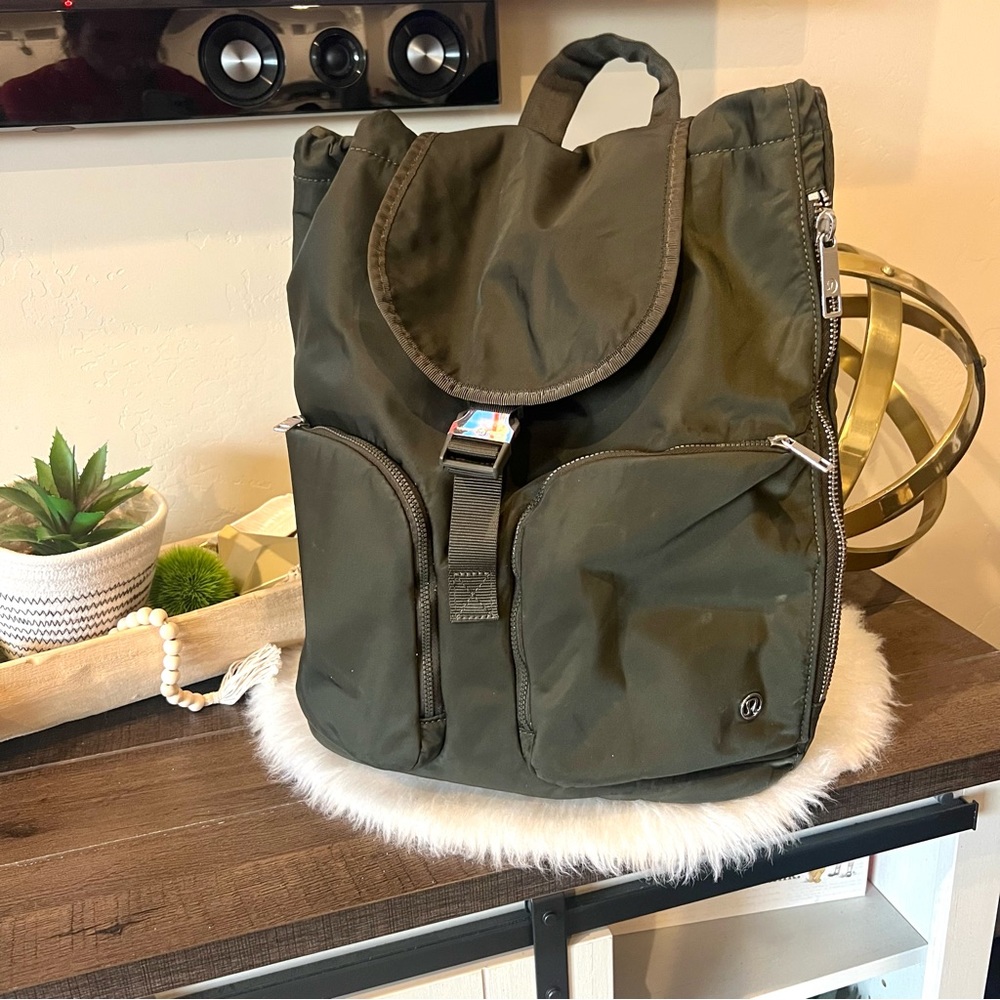 Lululemon Army Green backpack